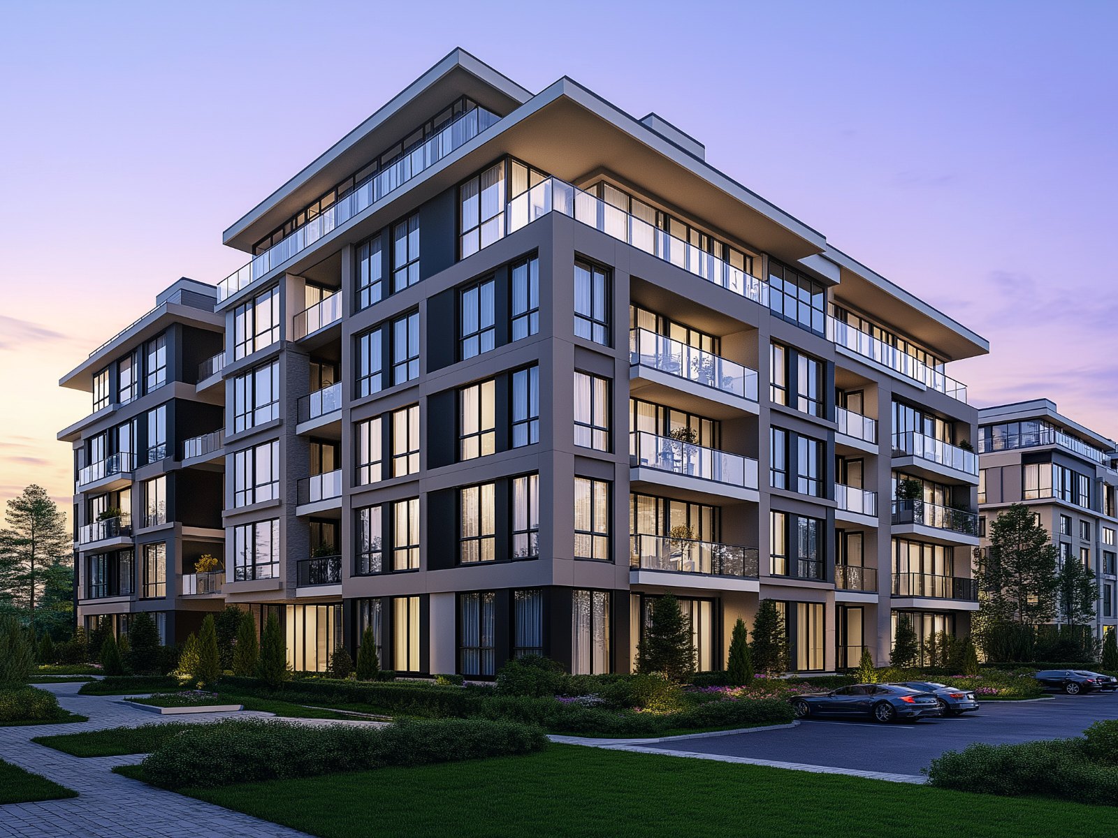 Apartment building exterior served by WasteLogic